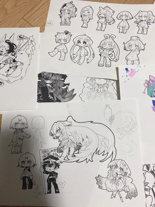 あとかわいいアナログ絵見て 