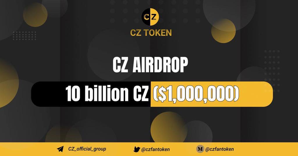 airdropblogs's tweet photo. 🔥 Cz Token #Airdrop (CZ)
⭐️⭐️⭐️⭐️
🎁 Total Prize: 10 billion CZ tokens ($1 million)
💰 Reward: 10,000 CZ
👥 Referral: 5,000 CZ
🏆 Winners: for all valid users

🔗 Airdrop Link: https://t.co/MeMa8mFsKu

• Follow @token_cz

🌐 About Cz Token: Visit – https://t.co/9Tnk3fZqdo https://t.co/QACdIRTndv