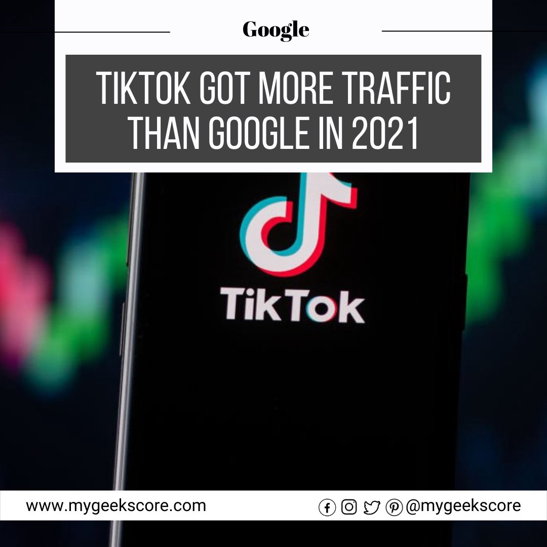 mygeekscore's tweet photo. TikTok was the most popular website in 2021,  according to Cloudflare, even surpassing Google.
-
Follow us for daily updates (@mygeekscore)
-
#TikTok #Cloudflare #Google #Traffic #Website #TrendingNow #MyGeekScore #INTERNET https://t.co/pbxawUP9Zi