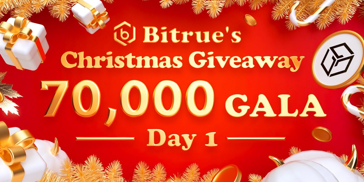 BitrueOfficial's tweet photo. The #BitrueChristmas giveaway has now officially begun! On day 1 70,000 $GALA is being given away to our users, so go see if you can hit the jackpot. Get started immediately at https://t.co/hvkpFVdjdX
@GoGalaGames https://t.co/QtmDbObDWh