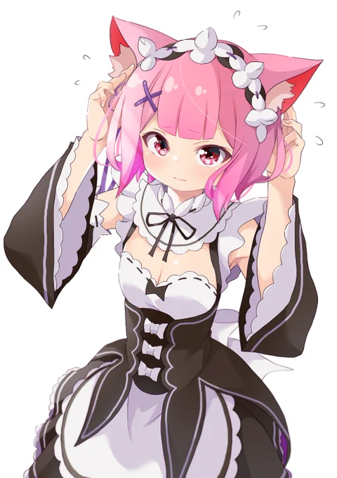 #リゼロ

『大変ですわ…ラムが猫耳幼女にっっ🤤』 