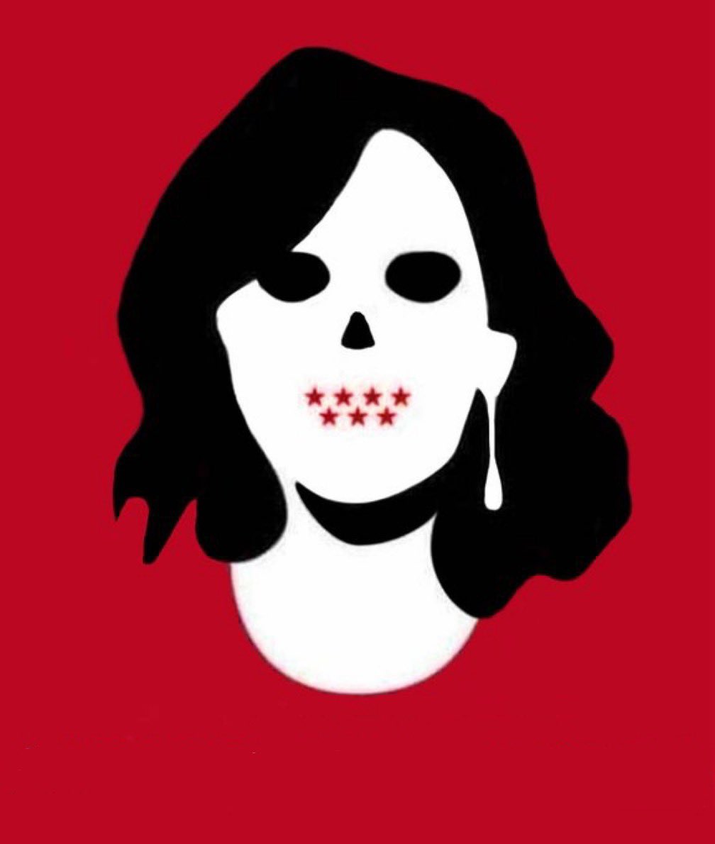 PazMarua's tweet photo. @IdiazAyuso Genocida!!! , y enemiga de lo público!! 
Vete a la real......... 🤬🤮 https://t.co/urkW0jm4GU