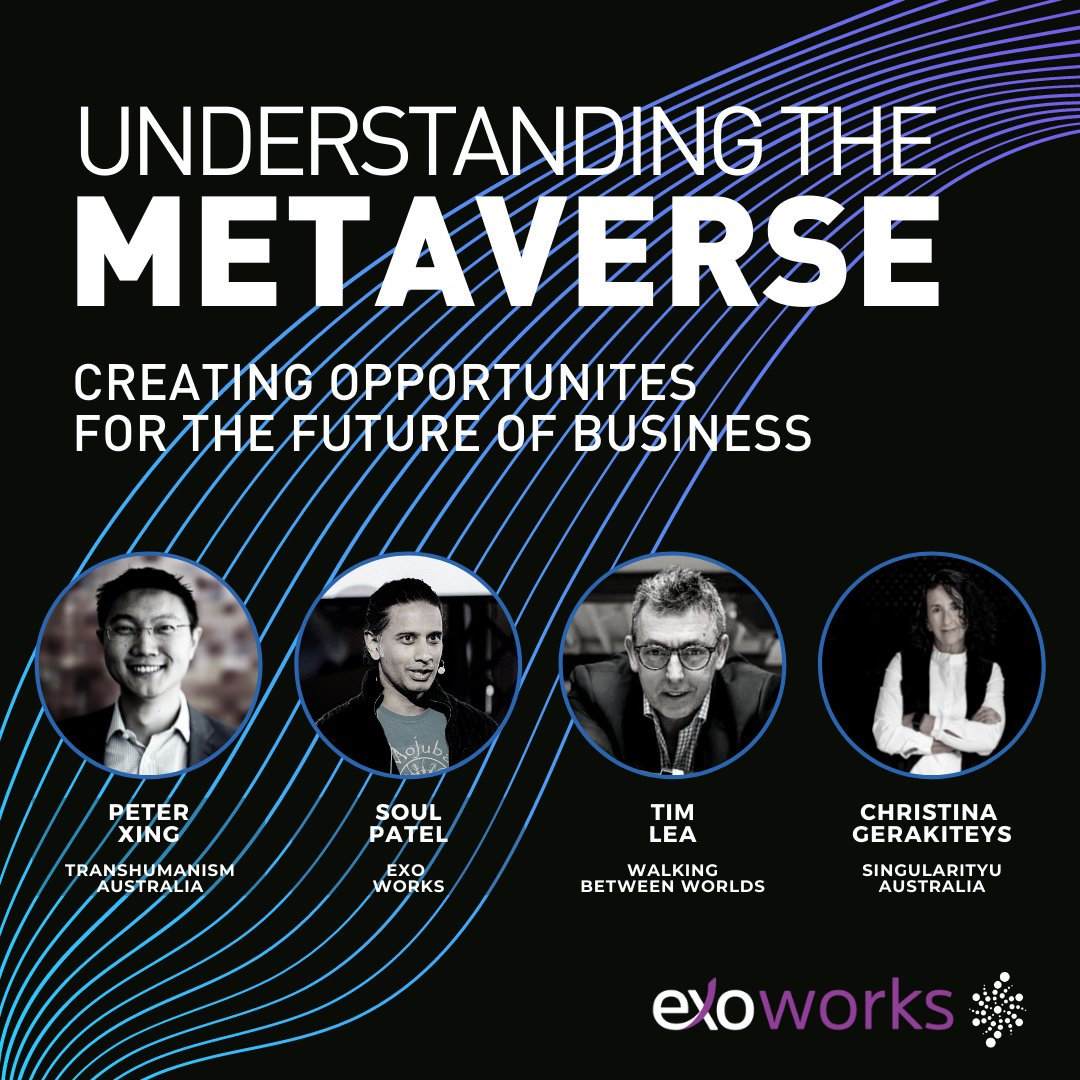 Thanks for joining The webinar; Understanding the Metaverse with Peter Xing, Soul Patel, Tim Lea and Christina Gerakiteys. Missed the live discussion? Head over to the Launchpad for all Webinar Replays.

Watch replay 👉🏻 hubs.ly/Q0117Js-0