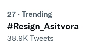 Its_Me_zalaji's tweet photo. #Resign_Asitvora
Trending at number 27, Come on everyone! https://t.co/ZpkaR1mWna