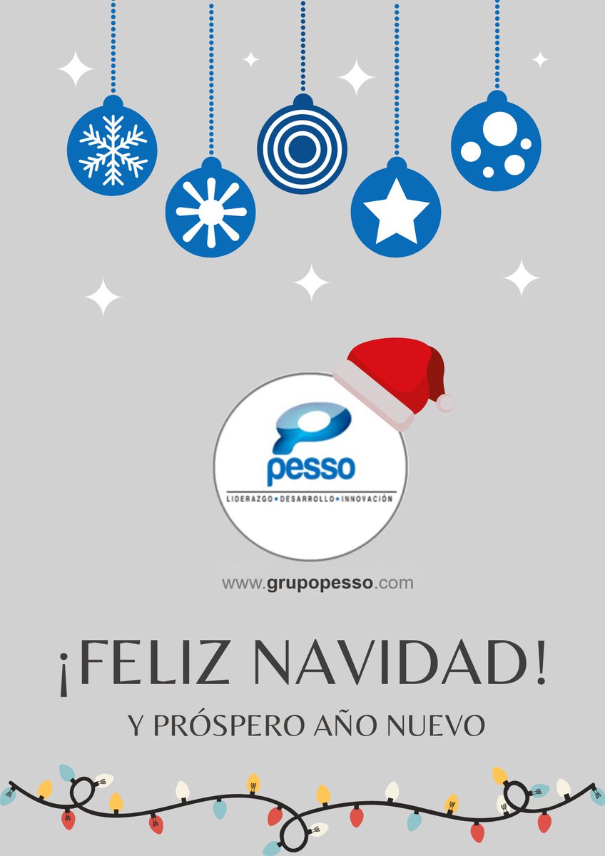 grupopessosa's tweet photo. #SomosPESSO Gracias por compartir otro año juntos. Nuestros mejores deseos en estas Fiestas y que podamos seguir avanzando con cada uno de ustedes, afrontando los retos venideros con nuestros proyectos. ¡Eres parte de lo que somos! https://t.co/mab0b1g8iZ