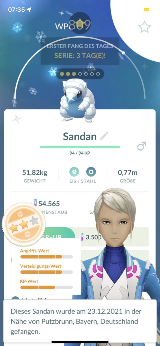 livyzzle's tweet photo. ❄️✨ICE ICE BABY✨❄️
erstes shiny sandan 🏆 #ShinyPokemon #Sandan #PokemonGo https://t.co/Wrw47nESuL