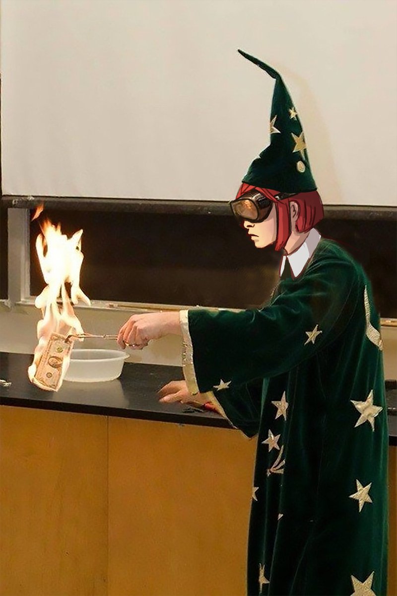 don't mind her.

it's all for the sake of magic.