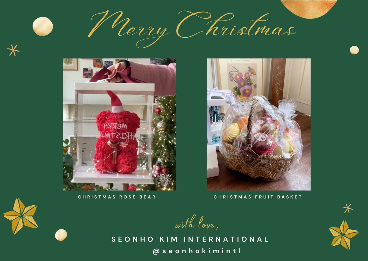 SeonhokimIntl's tweet photo. โจ Christmas Rose Bear
โจ Christmas Fruit Basket
โจ Classic Crocs with Jibitz
#KimSeonHo #๊น์ ํธ #SHKIntlProject https://t.co/okQBVsdBlm