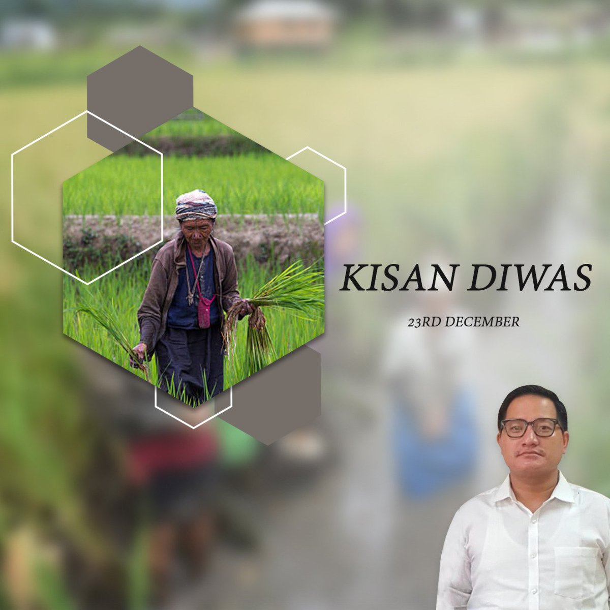 DoniNich3's tweet photo. I pay my sincere tribute to our former prime minister, Chaudhary Charan Singh ji, on his birth anniversary, which is observes as Kisan Diwas. His contribution to the agriculture sector will never be forgotten by any of us. Happy Kisan Diwas to one and all. https://t.co/1bzxATDw9J