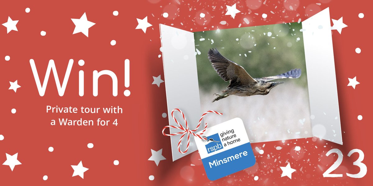 Day 23 of our Christmas Advent Giveaway has arrived!
𝗪𝗜𝗡 a Private Tour with a Warden around <a href="/RSPBMinsmere/">RSPB Minsmere 🌍</a> for 4!

To enter:
🎄 Follow Us
🎄 Retweet this Tweet
🎄 Visit bit.ly/TTTXmasDay23 for 3 more ways to enter!

#TTTAdvent #LoveNature #Competition