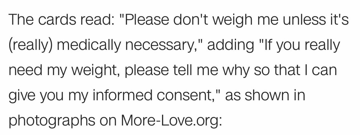 peterboghossian's tweet image. 'Don't Weigh Me' cards aim to reduce stress at the doctor's office 

cnn.com/2021/12/22/hea…
