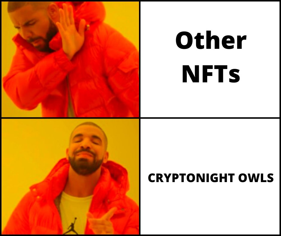 CryptoNightOwls's tweet photo. CryptoNight Owls be the top NFT choice of the people when we talk about quality art and assurance. Did you meet "CryptoNight Owls" yet? Available at 0.05 ETH ✨Don't miss out!
.
.
.
Click here for more - https://t.co/UoqHEiVvo0 
.
.
.
#cryptonightowls #nftowl #nftart #nfts #nft https://t.co/Z24t2UcwP1