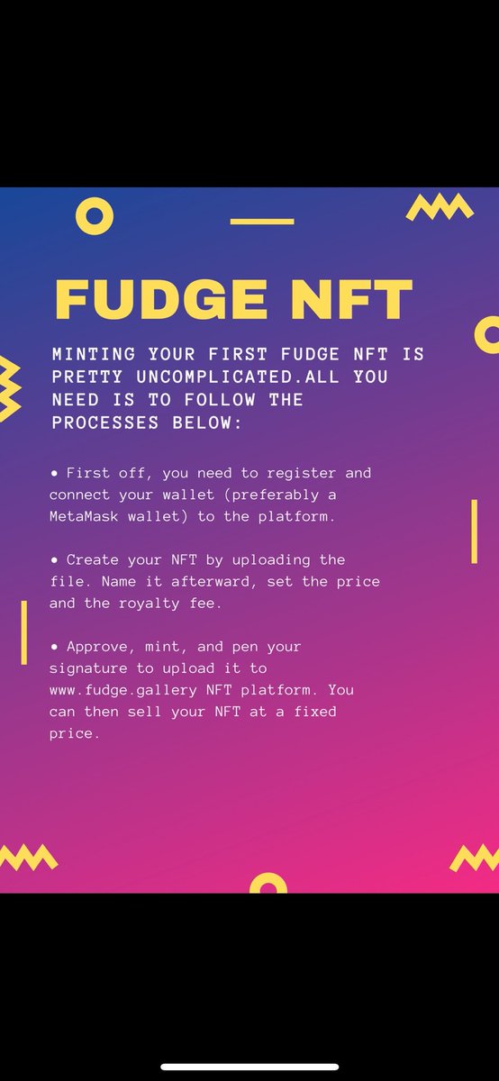 fudge_token's tweet photo. it could never be easier ! follow these super easy steps and get started now! https://t.co/hiXeWbcNLd #NFT #NFTs https://t.co/MiVVGmLJwY