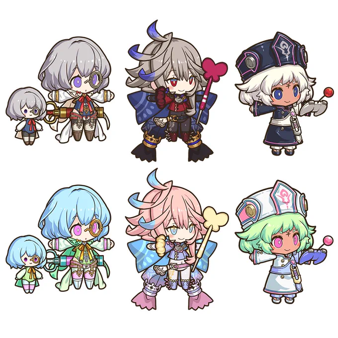 【お知らせ】ぷちきゃらのみんなのアナザーカラーも紹介しておくね!みんなポップな色でかわいいね♪ #ラスピリ 