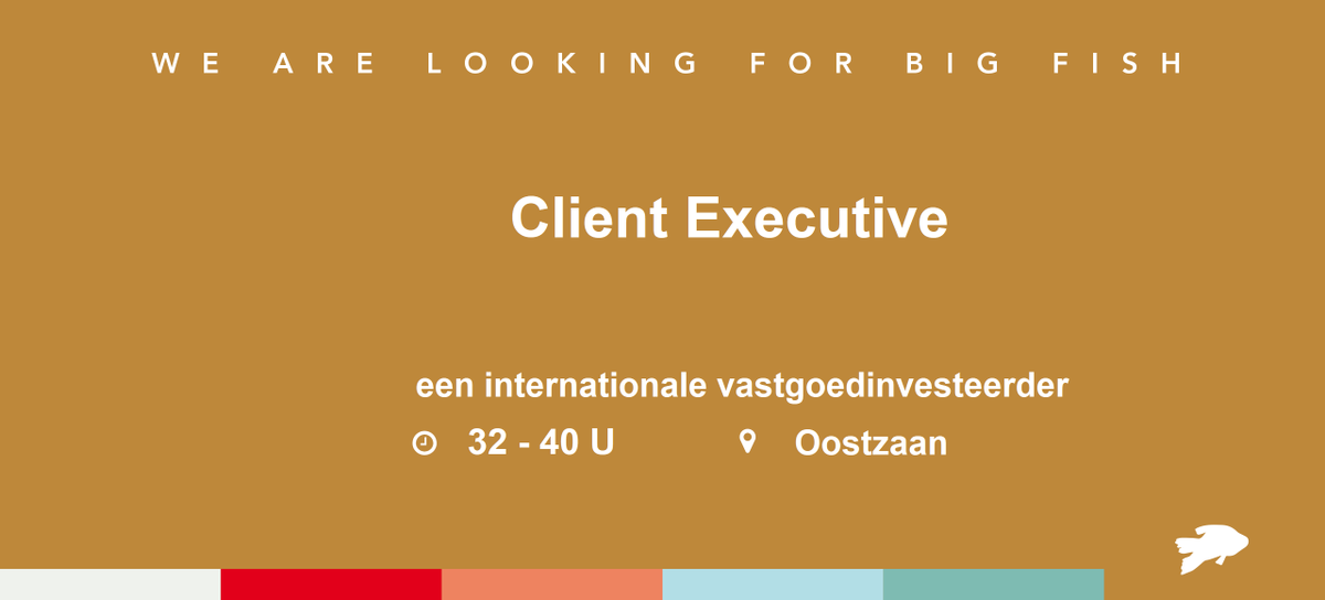 ProAssistanceNL's tweet image. Client Executive | een internationale vastgoedinvesteerder | 32 - 40 uur | Oostzaan | bit.ly/3Ehg2gd

Op zoek naar een uitdagende, afwisselende functie als Client Executive binnen een klein en hecht team waar je het verschil kunt maken?

Lees verder via bovenstaande link