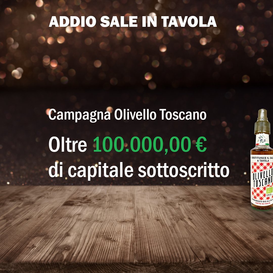 🟢OVERFUNDING - raccolta al 210%🟢
13 sottoscrizioni perfezionate e 2 in attesa
Segui il progetto⬇️⬇️
bit.ly/Olivello_Tosca…
#startup #equitycrowdfunding #madeInItaly #italianfood #sapori #Salute