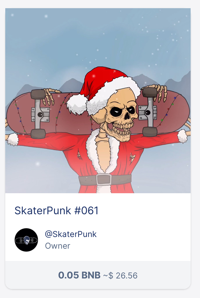 SkaterPunkNFT's tweet photo. The price just drop to 0.05 guys. Go grab the last piece of Skaterpunk! 🔥🛹

>>>  https://t.co/Vj5kpILi9i https://t.co/i871SZY4QS