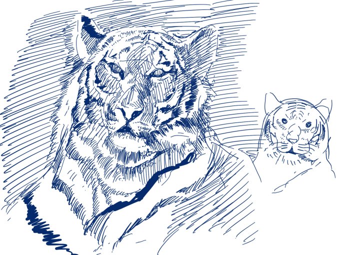 年賀状の絵の構想練ってる(今更) 