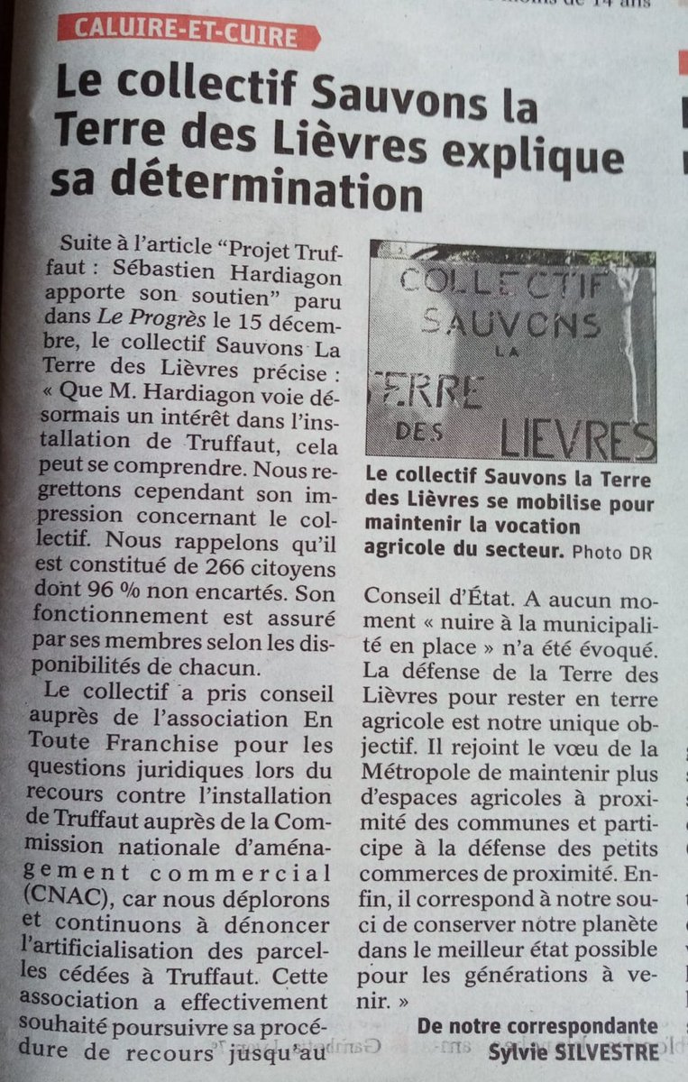 CollectifTDL's tweet photo. Merci au Journal @leprogreslyon  d’avoir permis cette clarification suite aux propos de Sébastien Hardiagon et à l'utilisation qui en a été faite par le Maire de #Caluire
https://t.co/8N2Q5aPfbz https://t.co/btt75IulE5