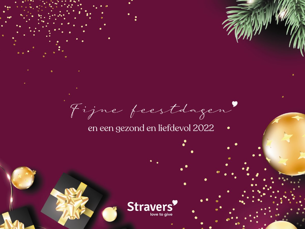 Het jaar 2021 is alweer bijna ten einde... We willen je bedanken voor de prettige samenwerking!

Namens het hele <a href="/Stravers/">Stravers Relatiegeschenken</a>-team wensen we je fijne feestdagen en alvast een goed en bovenal gezond 2022 toe 🎄

Vanaf 24 december t/m 2 januari zijn wij gesloten en beperkt bereikbaar.