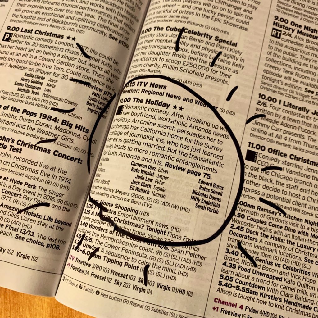 sam_clements's tweet photo. WHO THE HECK IS PETER!? 🤔 In latest latest episode of The Holiday Season, we UNCOVER the mystery of the character ALWAYS listed in the @RadioTimes synopsis for #TheHoliday, but NOT actually in the film… https://t.co/X2hrF5SRwY