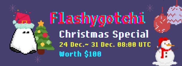 FlashBoys_fi's tweet photo. Let’s party for the 🎄#Flashygotchi Christmas Special
🗓 Period: 24 ~ 31 December
⏰ Every day, 08:00 UTC Time
💰 $100 Each Box
🪴 Farming time: 10 mins
👻 https://t.co/tPfZqB5XPt https://t.co/z1sjKLNGNX
