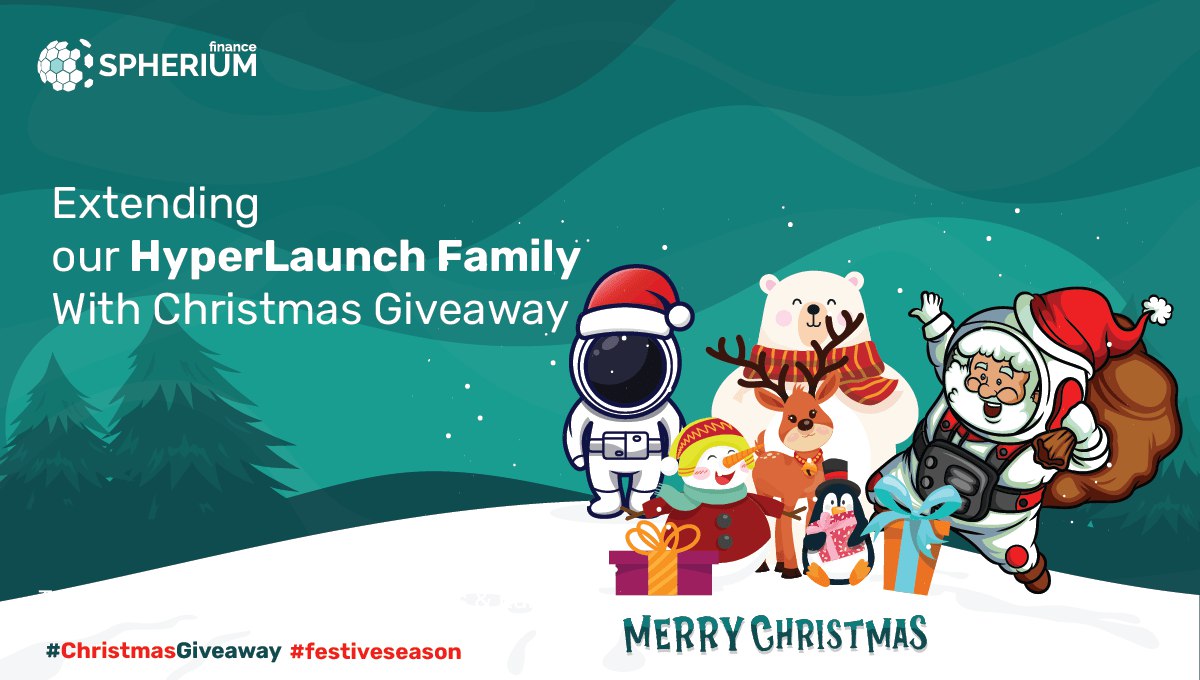 SpheriumFinance's tweet image. Its #festiveseason &amp;amp; what better way than to extend our family 🌟

We are doing a #ChristmasGiveaway worth $500 starting today🎁

Our #HyperLaunch ecosystem is growing every day &amp;amp; now its time to get some input from our #Spherium #community 

Participate👇 gleam.io/QdF2h/christma…