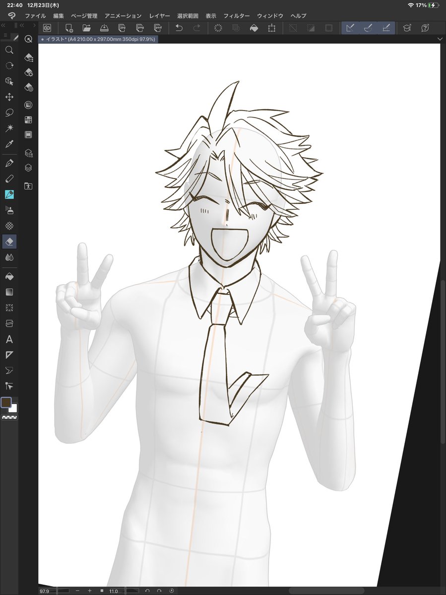宣伝用のイラスト描いてます 