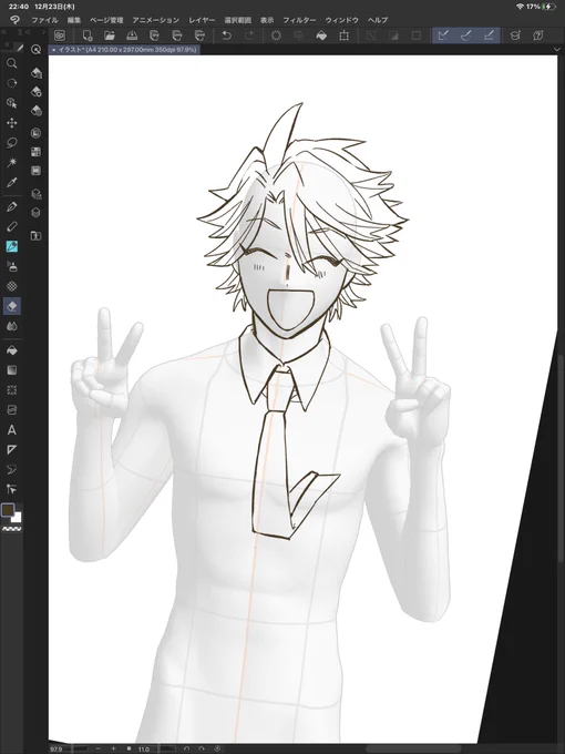 宣伝用のイラスト描いてます 