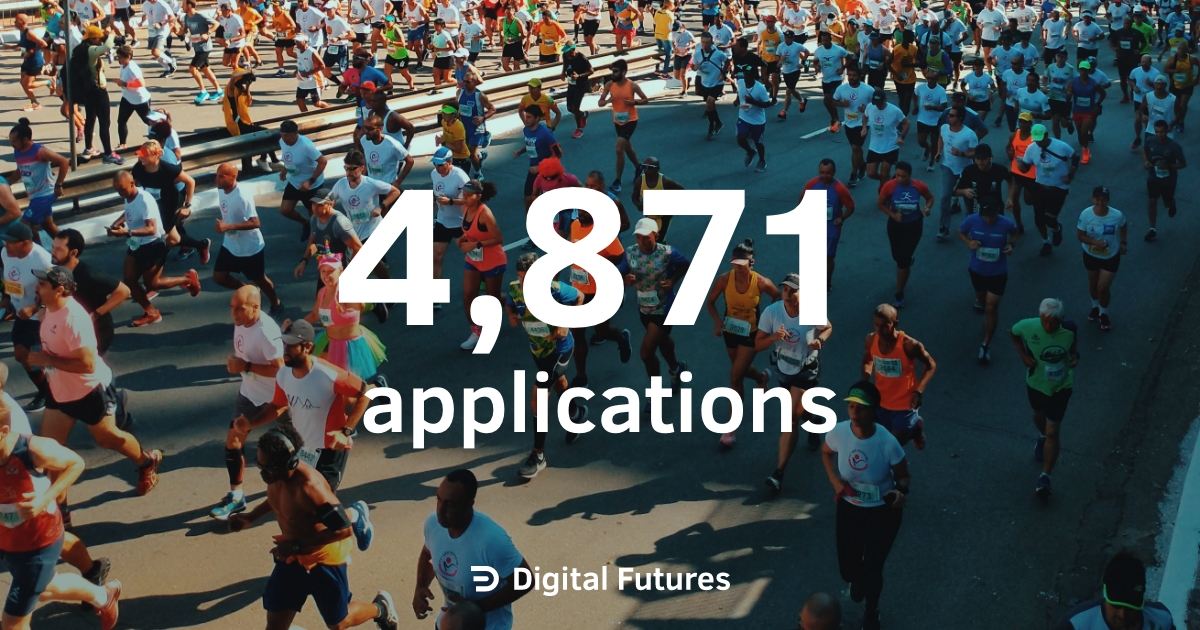 digitalfutures0's tweet image. We have been absolutely overwhelmed by the number of applications we have received for our academy roles this year. A huge thank you to everyone for your interest, and we can’t wait to welcome more aspiring #softwareengineers, #datascientists and #cloudengineers next year! #tech