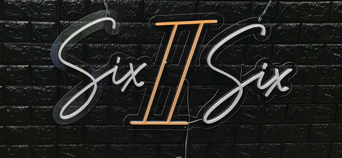 WendyLe83985314's tweet image. &quot;Six II Six&quot; LED Flex sign from our very own customer.

We can customize any design within 24 hours with price quote.
Check out with coupon code WENDYARTER20 save $20 off
Email: wendy@arterneon.com
Call/text: (562) 802-4141
#LEDFlex #CustomLEDFlex #Neon #Signs #LEDFlexSign