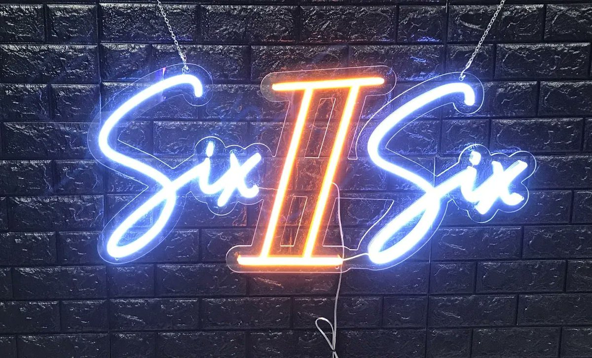 WendyLe83985314's tweet image. &quot;Six II Six&quot; LED Flex sign from our very own customer.

We can customize any design within 24 hours with price quote.
Check out with coupon code WENDYARTER20 save $20 off
Email: wendy@arterneon.com
Call/text: (562) 802-4141
#LEDFlex #CustomLEDFlex #Neon #Signs #LEDFlexSign