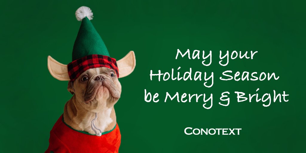 Happy Holidays from all of us at Conotext. May you have a safe and prosperous season!