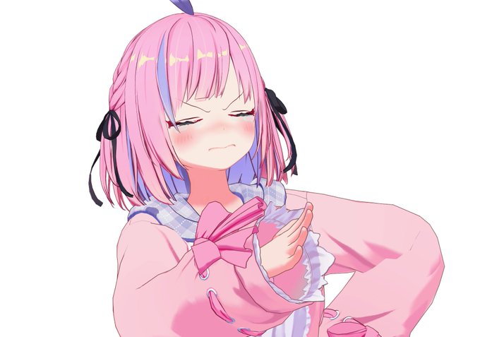 くしゃみを我慢している #生駒ミル 