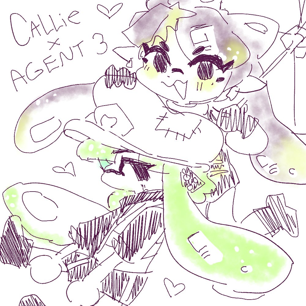 bunboybf's tweet photo. so about that official art 
#3cal #calli3 #Splatoon3 https://t.co/TnSwIOahHw