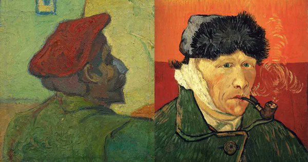themarginalian's tweet photo. On this day in 1888, Van Gogh cut off his own ear. A stirring first-hand account of what actually happened that night from his best friend, Paul Gauguin https://t.co/pFqRPISR4K https://t.co/oKaerX1TEG