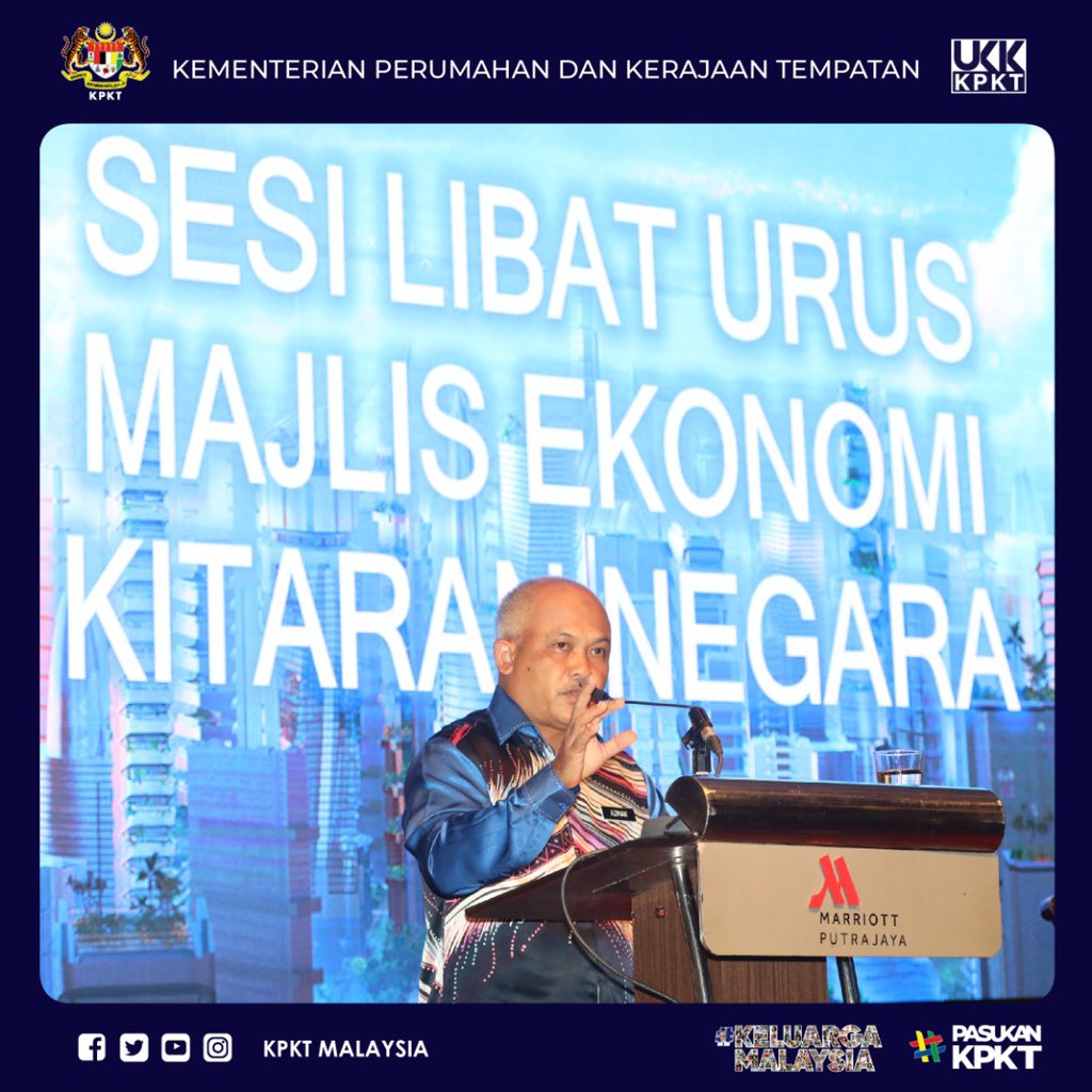 kpkt_gov's tweet photo. Ketua Setiausaha KPKT pada hari ini
telah menyempurnakan Sesi Libat Urus Ke Arah Penubuhan Majlis Ekonomi Kitaran Negara. Sesi tersebut dihadiri oleh Kementerian, jabatan dan agensi Kerajaan, Kerajaan Negeri, PBT, pihak swasta dan Pertubuhan Bukan Kerajaan (NGOs). https://t.co/bE6TEOwsUn