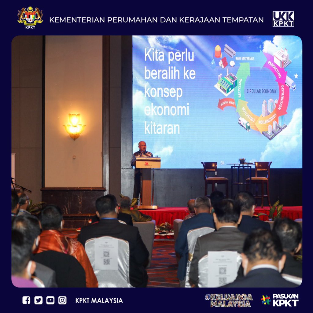 kpkt_gov's tweet photo. Ketua Setiausaha KPKT pada hari ini
telah menyempurnakan Sesi Libat Urus Ke Arah Penubuhan Majlis Ekonomi Kitaran Negara. Sesi tersebut dihadiri oleh Kementerian, jabatan dan agensi Kerajaan, Kerajaan Negeri, PBT, pihak swasta dan Pertubuhan Bukan Kerajaan (NGOs). https://t.co/bE6TEOwsUn