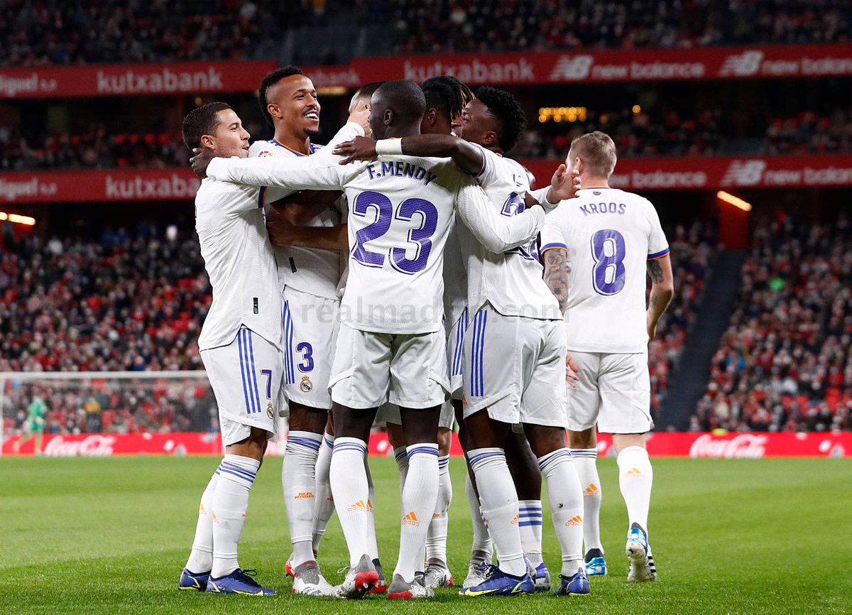 RMNagpur's tweet photo. #LaLigaSantander 2021/22 :
Match-Day 21:
Athletic Club 1-2 Real Madrid
⚽️ - Karim Benzema (X2)
#AthleticRealMadrid #HalaMadrid
#RMNagpur https://t.co/Q5xxf9AnTW