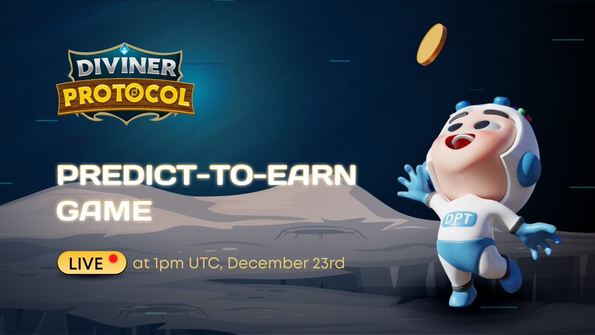 🚀“Predict-to-Earn" Game Officially Starts! 

💰Join now: app.diviner.finance

🔗Instruction: t.me/DivinerProtoco…

🎁Details: x.com/DivinerProtoco…