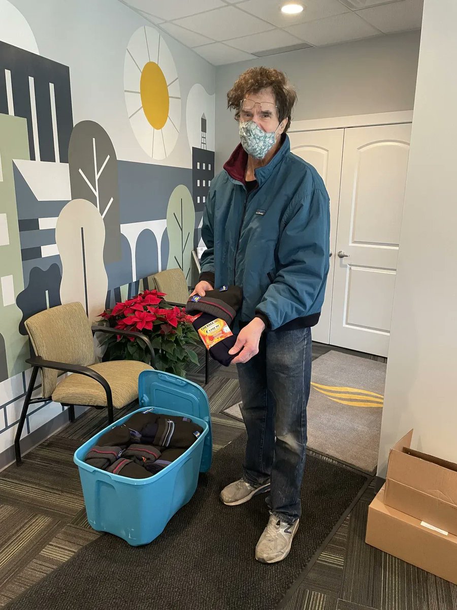 CWFCleveland's tweet photo. Special thanks to Mark Kucera for donating 35 sets of thermal hats and socks for #SocksPlus! These extreme weather hats and socks are especially appreciated during the winter and we thank Mark for his wonderful donation! 🧡 #appreciationpost https://t.co/37UzfuI1I7