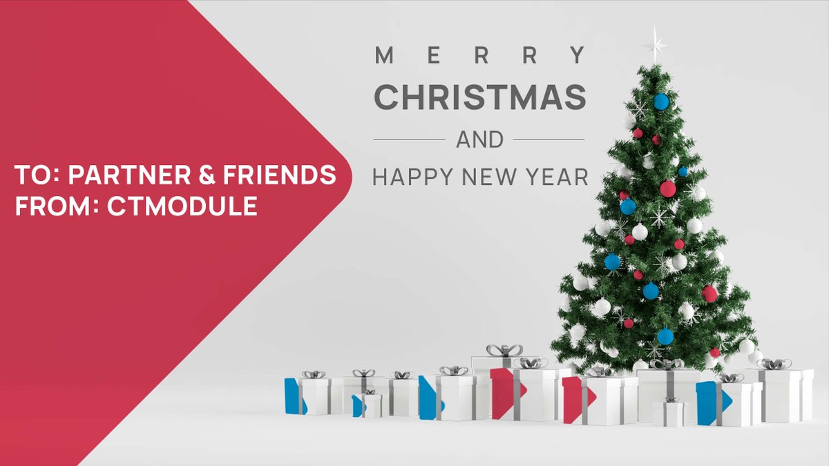 CtModule's tweet photo. The year is slowly coming to an end and Christmas is just around the corner. THANK YOU for your support and the great cooperation☃️🎄
#HappyHoliday https://t.co/qpY6wzr143