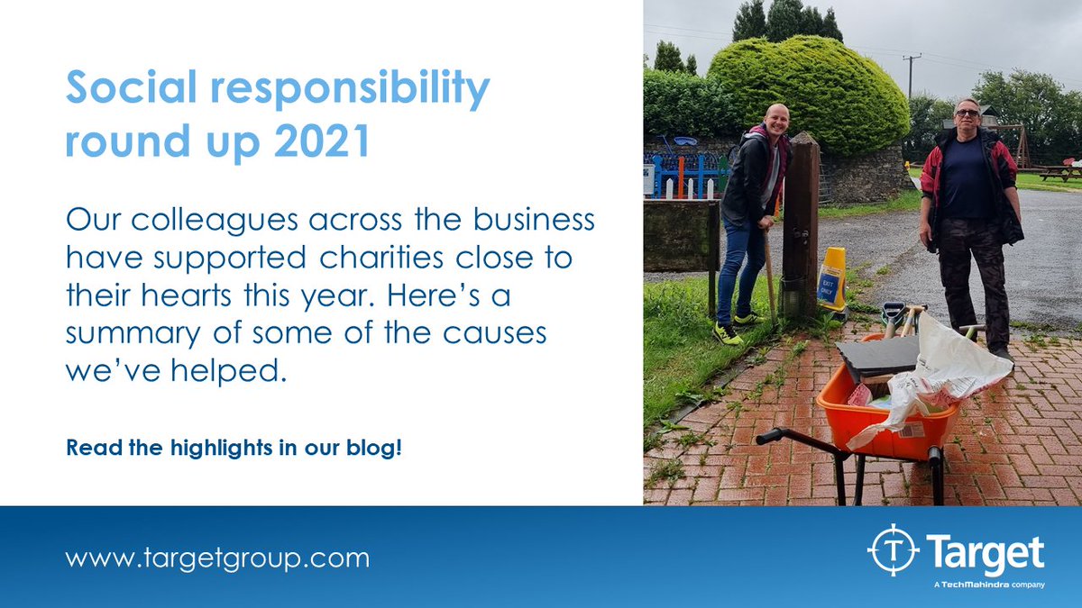 TargetGroupLtd's tweet photo. #Socialaccountability is a key focus here at Target and colleagues across the business have supported various charities and causes close to their hearts this year. In this blog post, our #HR Director @Ma_Wa_Da shares a few of the highlights... 👇
#TargetFamily #Charity https://t.co/9oZGbdwaLP