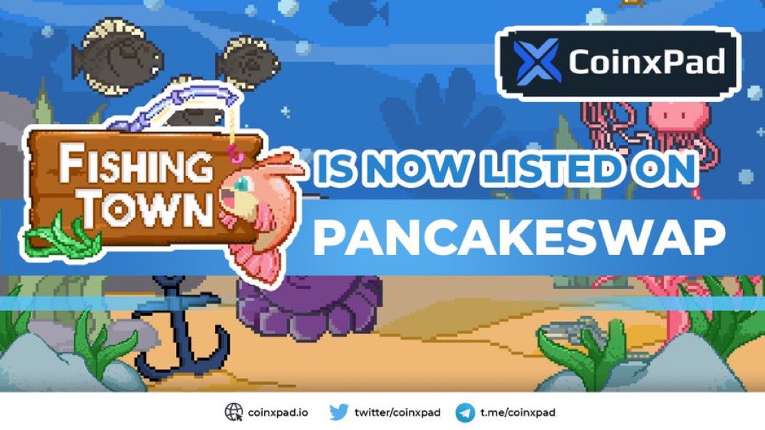 RsLou1's tweet photo. #FishingTown #FHTN is dropping now on #Pancakeswap make sure you get the RIGHT contract address from the official site #coinxpad  Good luck and happy holidays #Ntouma_Malin_Lkhir https://t.co/dF5EhnhU17