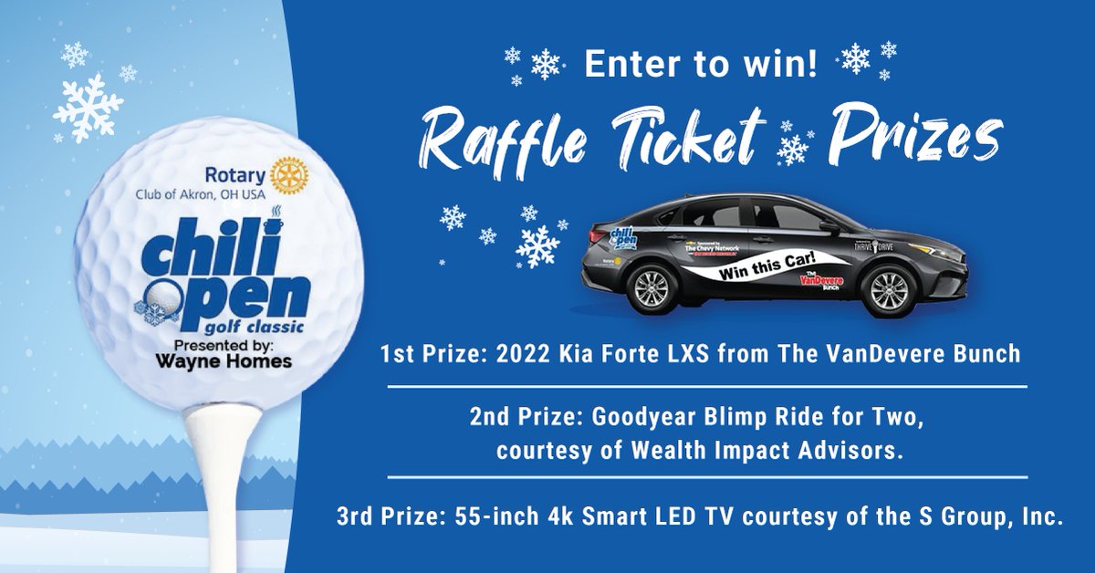 You know what would make a great stocking stuffer? Raffle tickets for this year's annual Chili Open! Click the link to purchase! bit.ly/3rSepD6
