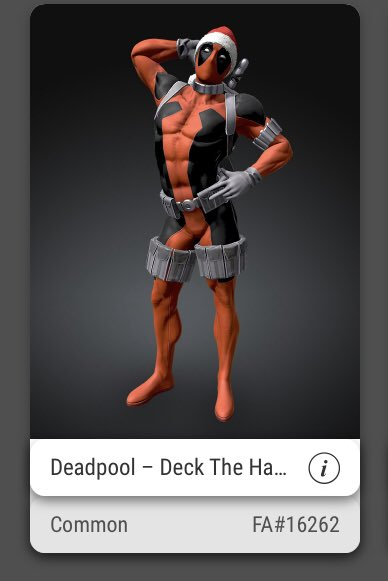 Doing a Christmas Giveaway with the legends who have been hosting #ChristmasVeve 🎄

Deadpool FA Common 

To enter:

✅ Like/RT

Don't need to follow or anything, that's all to enter 

Ends: Dec 25 ⏰ <a href="/veve_official/">VeVe | Digital Collectibles</a> #veve