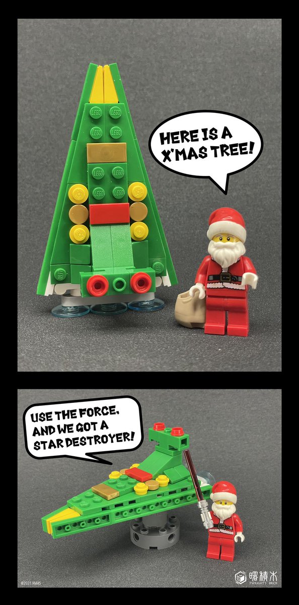 twilightsbrick's tweet photo. メリークリスマス🎁
#lego #legomoc #christmas #starwars #stardestroyer #レゴ #スターウォーズ https://t.co/s0k6le7jkN