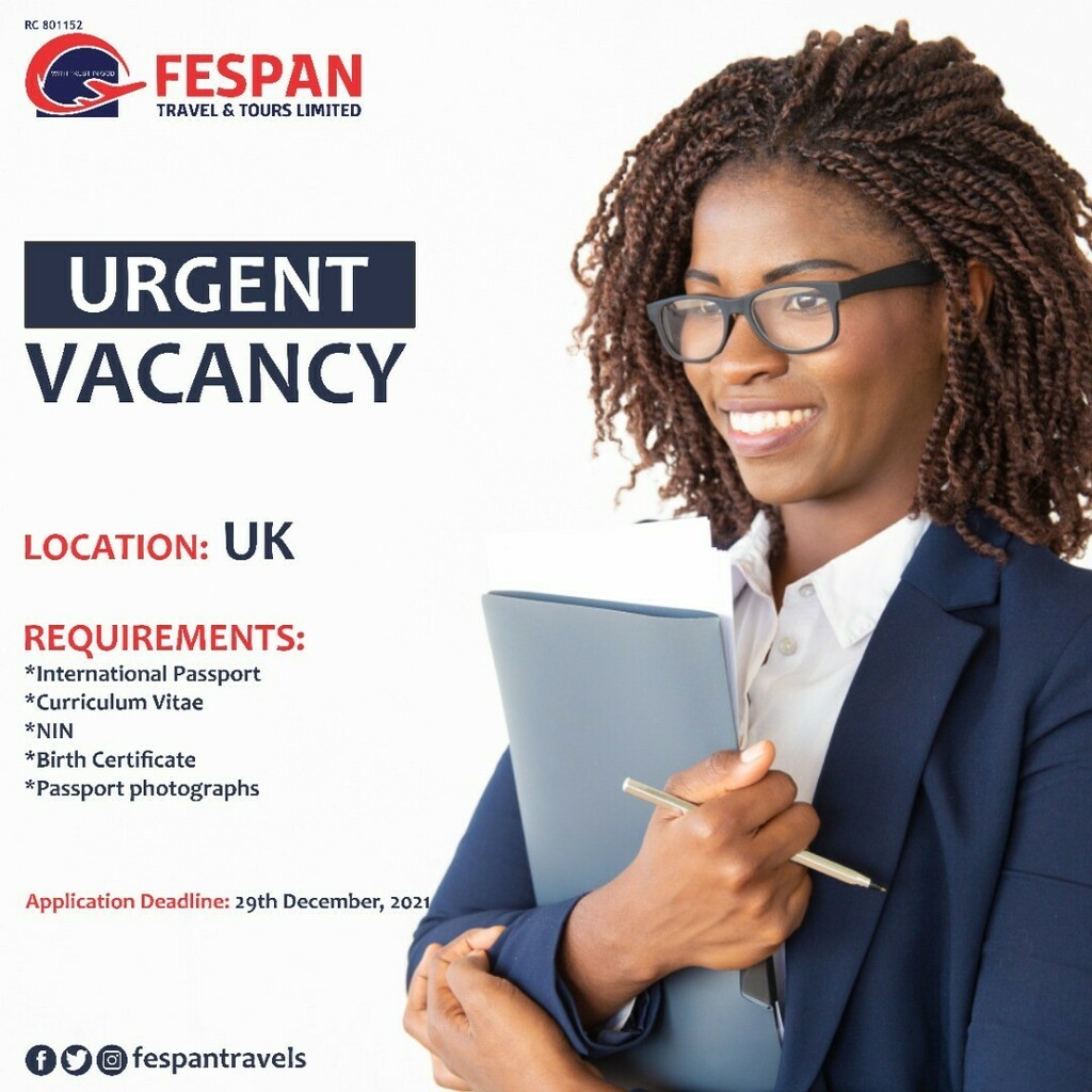 Urgent opening for just 11 slots to be filled at a Biscuit production factory in United Kingdom
Application closes on 29th December, 2021.

For details and enquiries, kindly send us a DM or call/chat 08096505990

Thank you!

#uk #unitedkingdom #ukwork #ukworkvisa #vacancy #o…