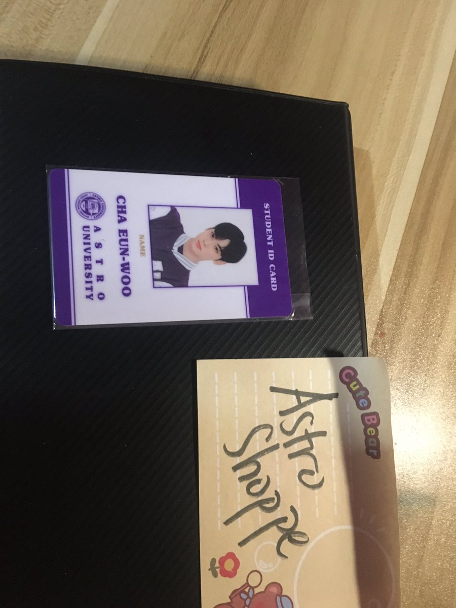 Astro_shoppe's tweet photo. MEMBERSHIP KIT STUDENT EUNWOO ID CARD 

2,000+ lsf 
RARE https://t.co/osfYEzRAwV