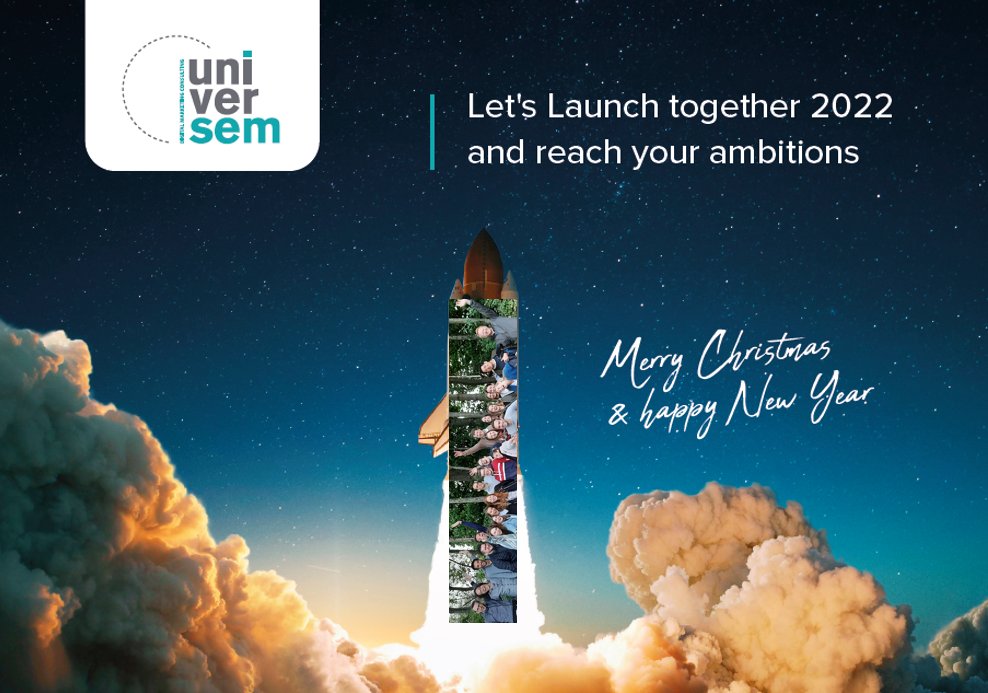 From all of us at Universem, a very merry Christmas and all the best for 2022!
🎅 ⛄️ 💫 🤶 🦌 ⭐️ 🎁 
We are looking forward to a new year full of new opportunities, encounters, challenging projects and (hopefully enough live) conferences, workshops, fairs and events. 🚀